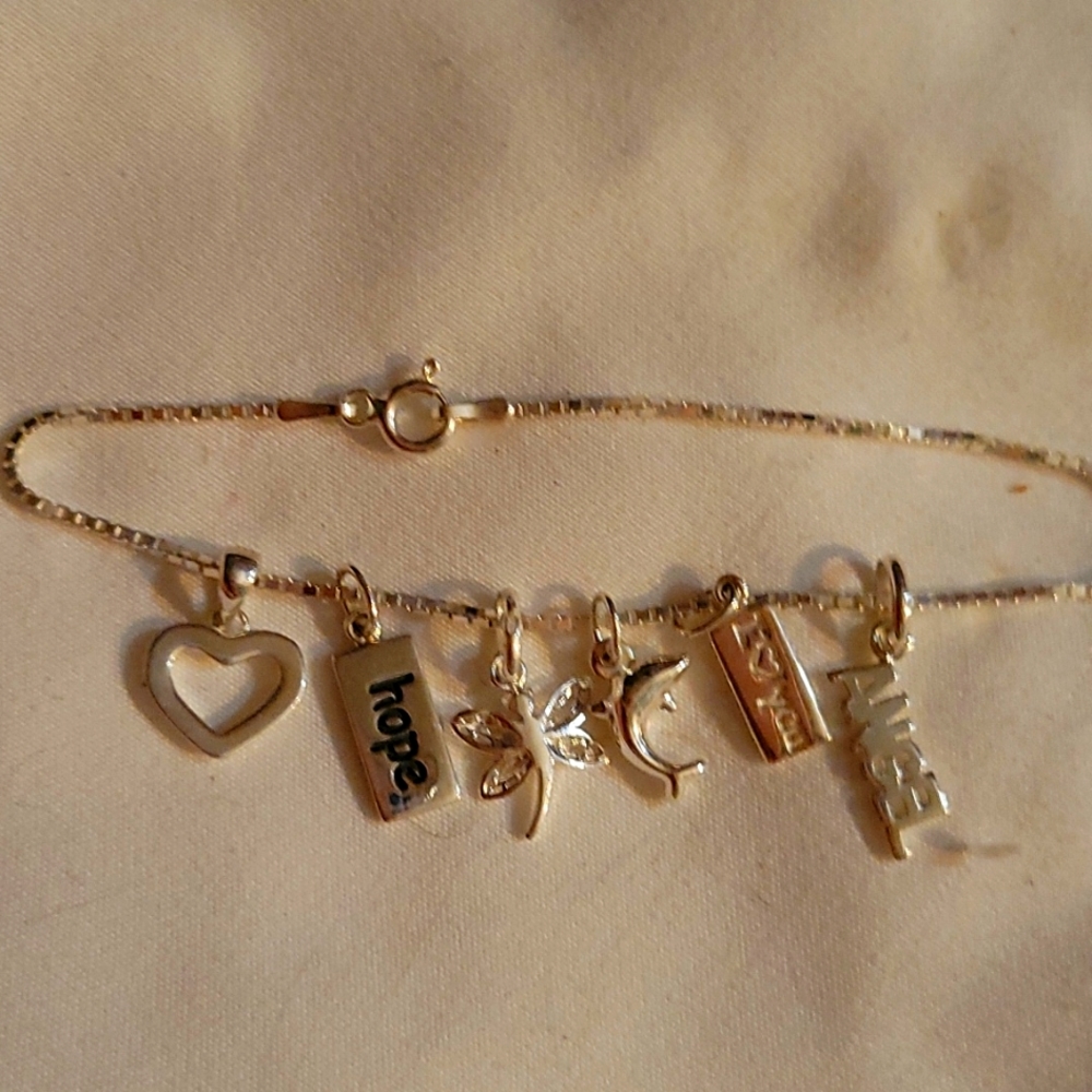 Bracelet of Charms .925 sterling silver